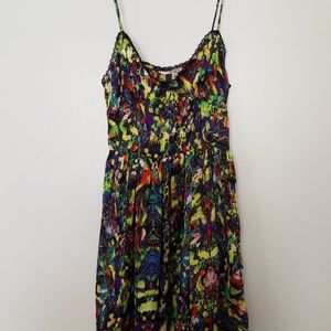 BB Dakota Water Color Spaghetti Straps Dress